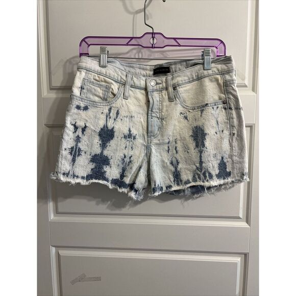 Silver Jeans Co. Not Your‎ Boyfriend Distressed Shorts Women's Waist 27 Tye Die - Picture 1 of 2